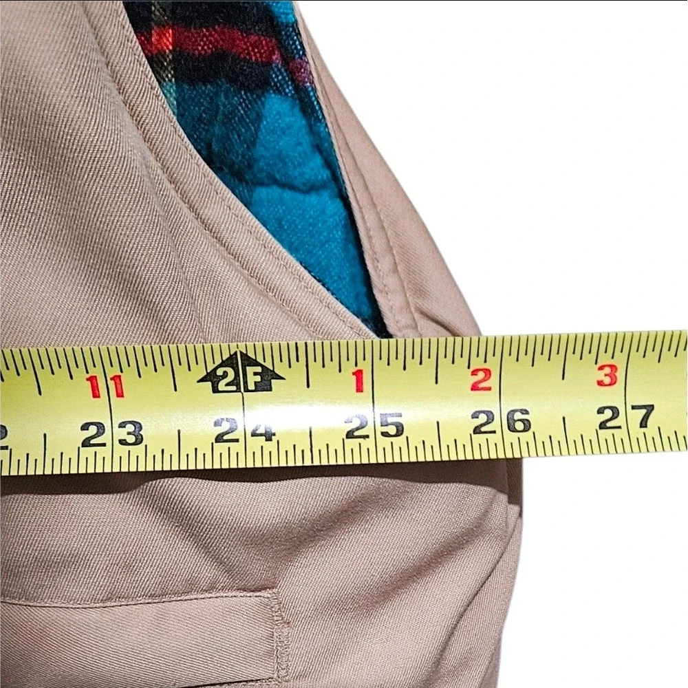 South Mountain Rugged Sportswear Mens XXL Tan Utility Vest Lined Vintage Pockets